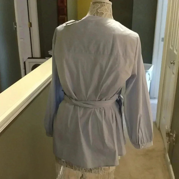 WOMEN LONG SLEEVE WRAP BLOUSE - Picture 4 of 6